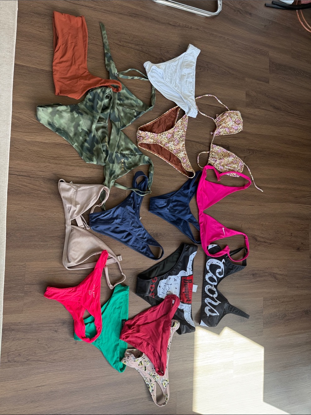 Mixed Assortment of Women's Bikini Bottoms and Tops - Multicolor